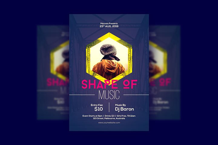 Shape of Music Poster